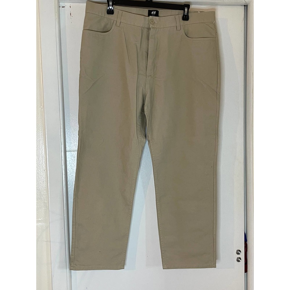 H&M Men's Khaki Slim Fit Pants Size 36